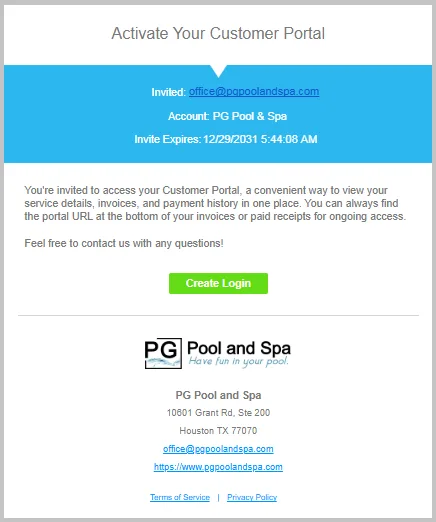 Activation Email